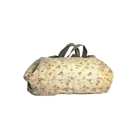Floral Canvas Shoulder Tote Bag - Picture 8 of 14